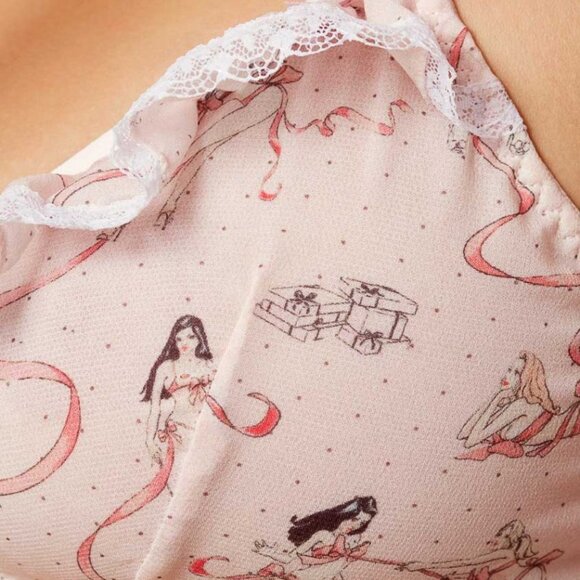 NWOT Agent Provocateur Cinta Bra (AP3) & French Knickers (AP4) Set - Pink Frilly - Picture 6 of 10